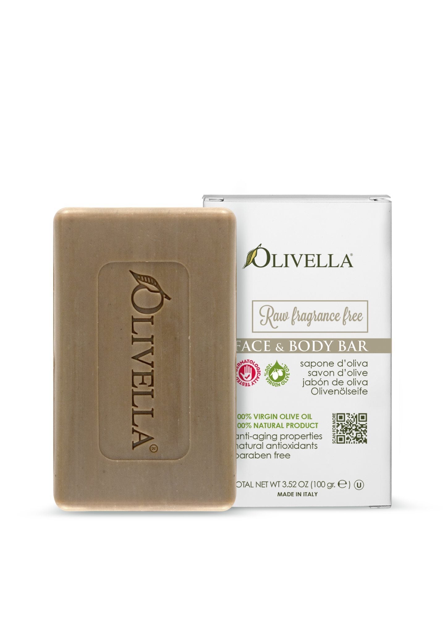 Olivella Fragrance Free Bar Soap - Olivella Official Store