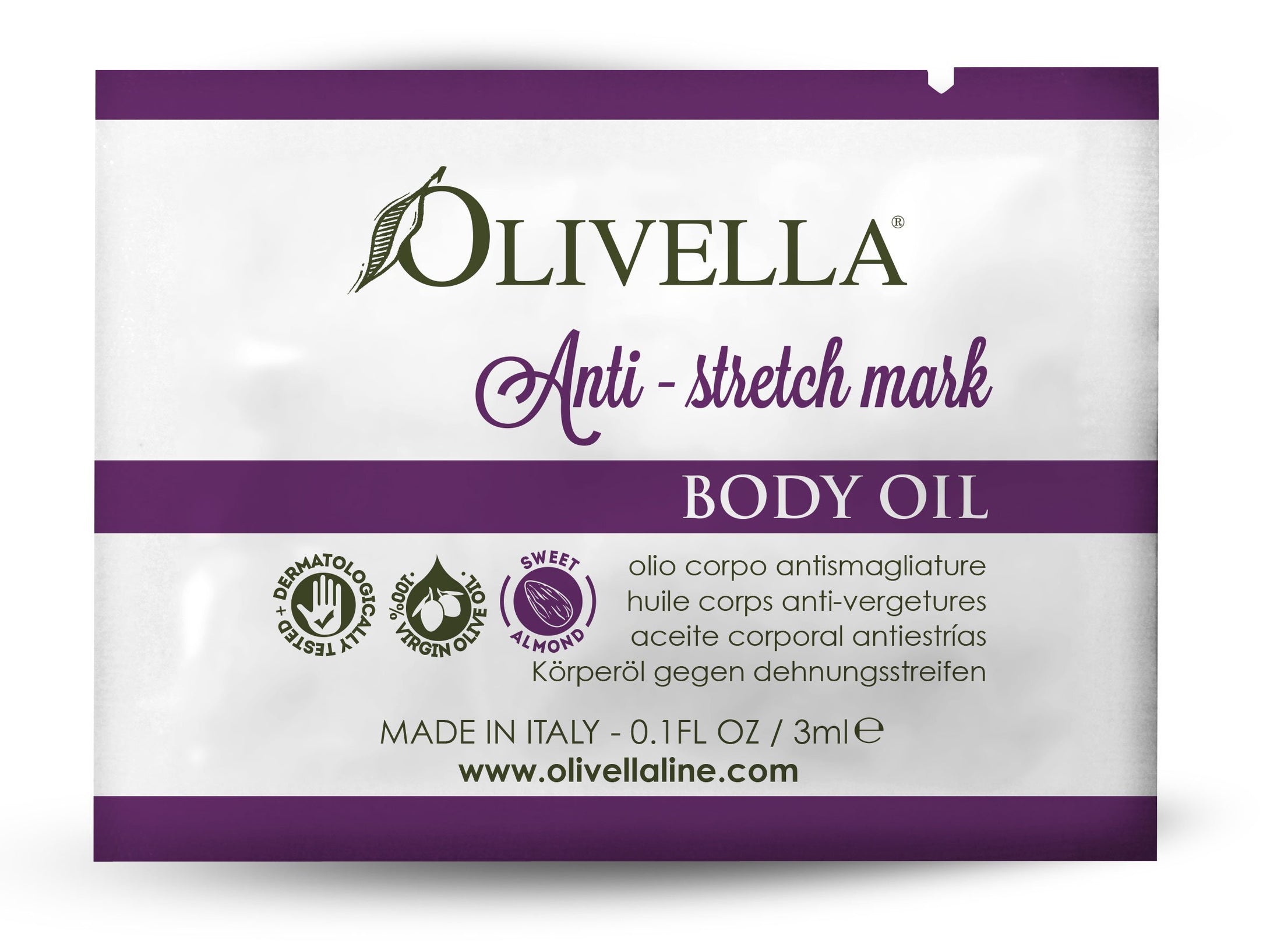 Anti-Stretch Mark Body Oil Sample - Olivella Official Store